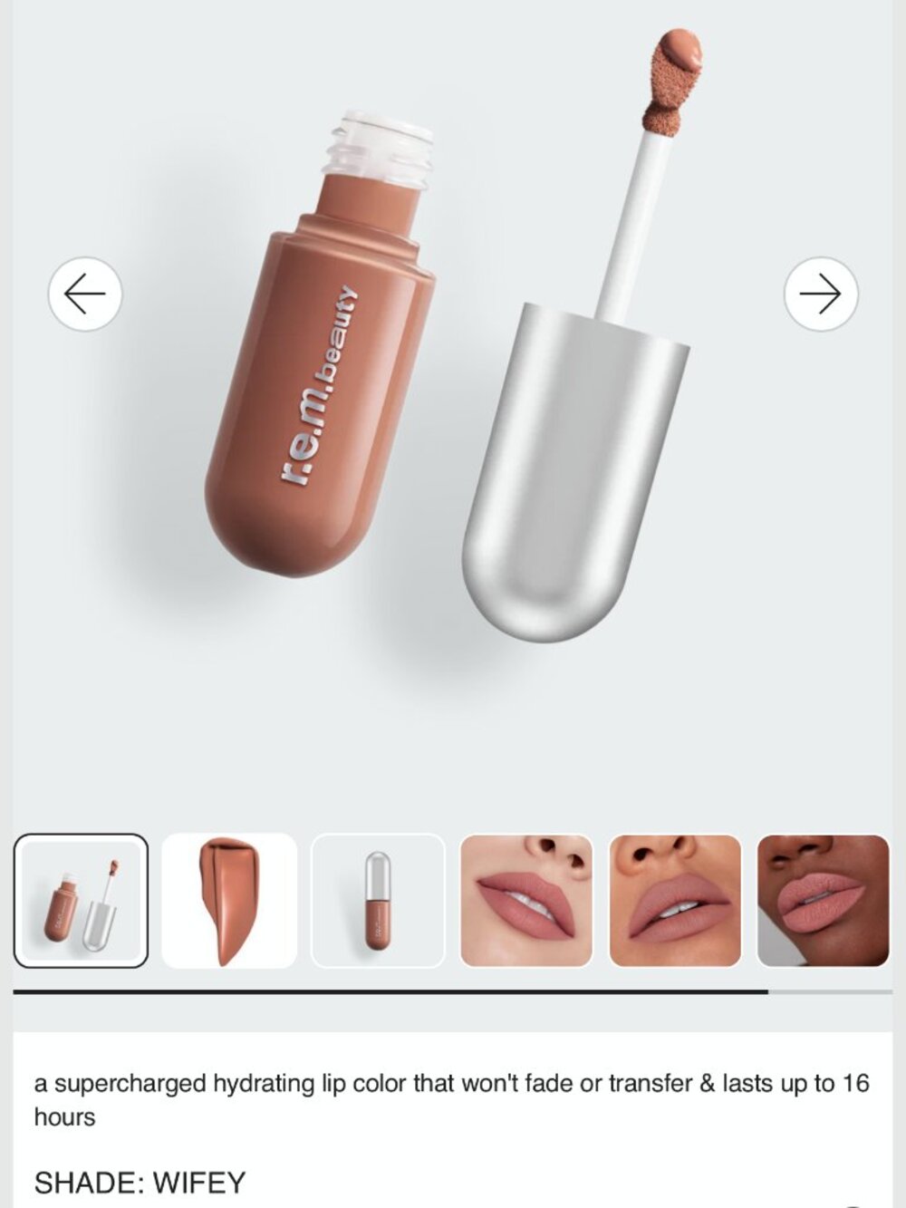REM Beauty On Your Collar Liquid Lipstick Shade Wifey